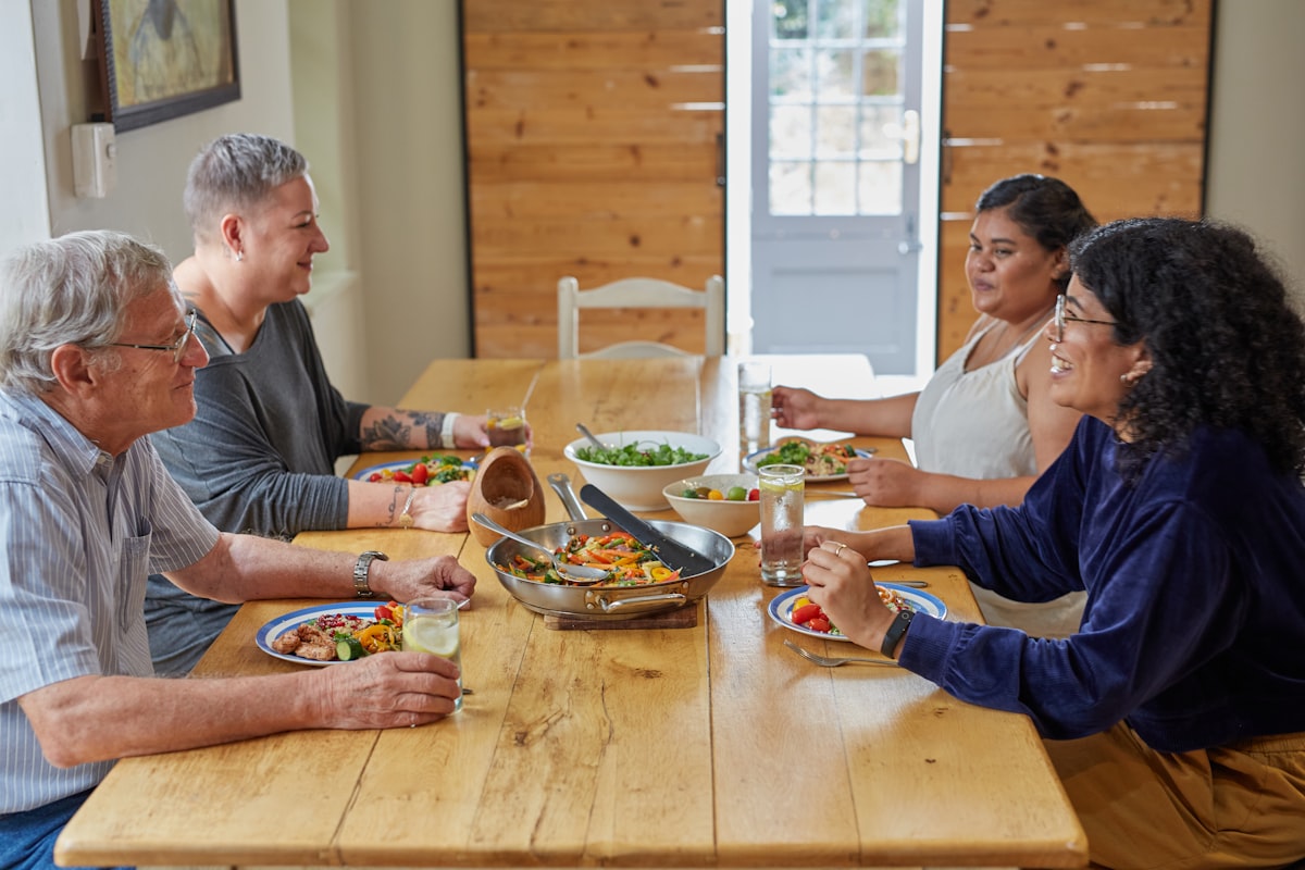 Middle-aged man reviewing nutrition information